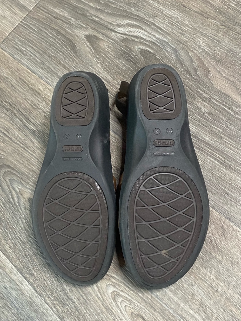 Crocs Women Isabella Huarache Strap Brown Espresso Sandal Water Resistant - Picture 3 of 6